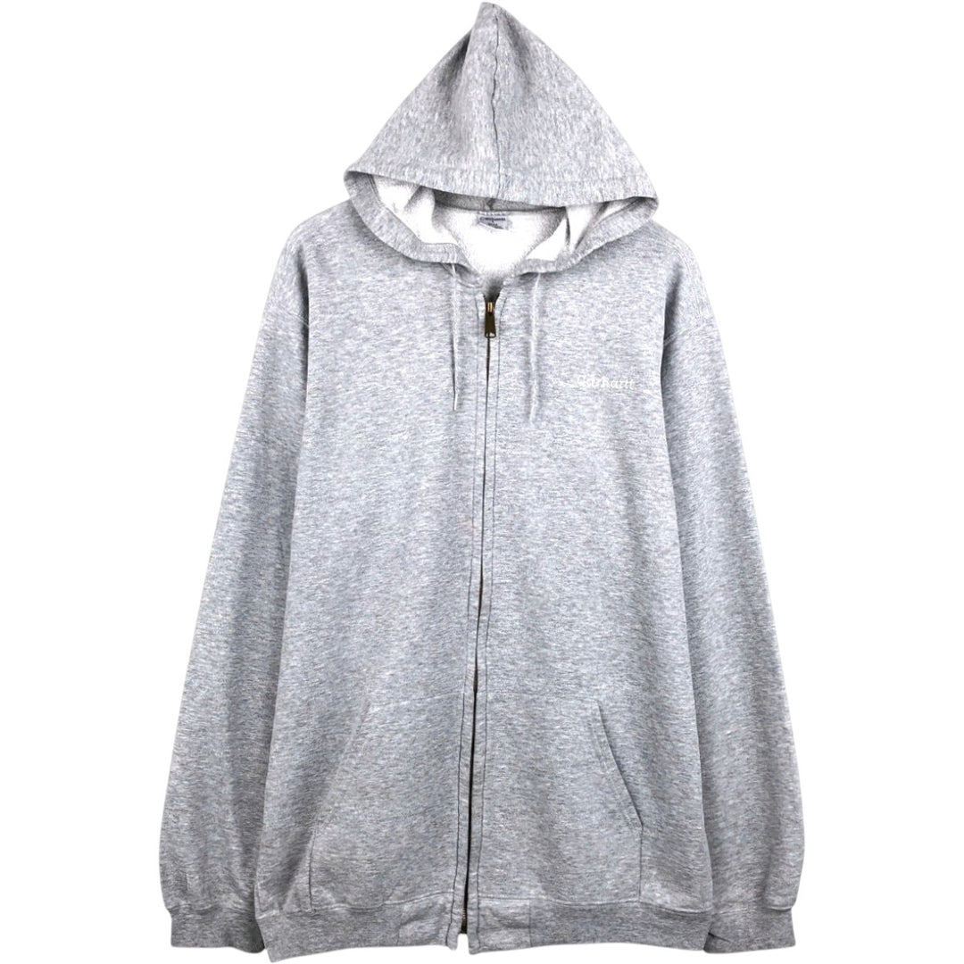 Carhartt Sweat Full Zip Hoodie Men's L size cotton gray type Vintage Second Hand