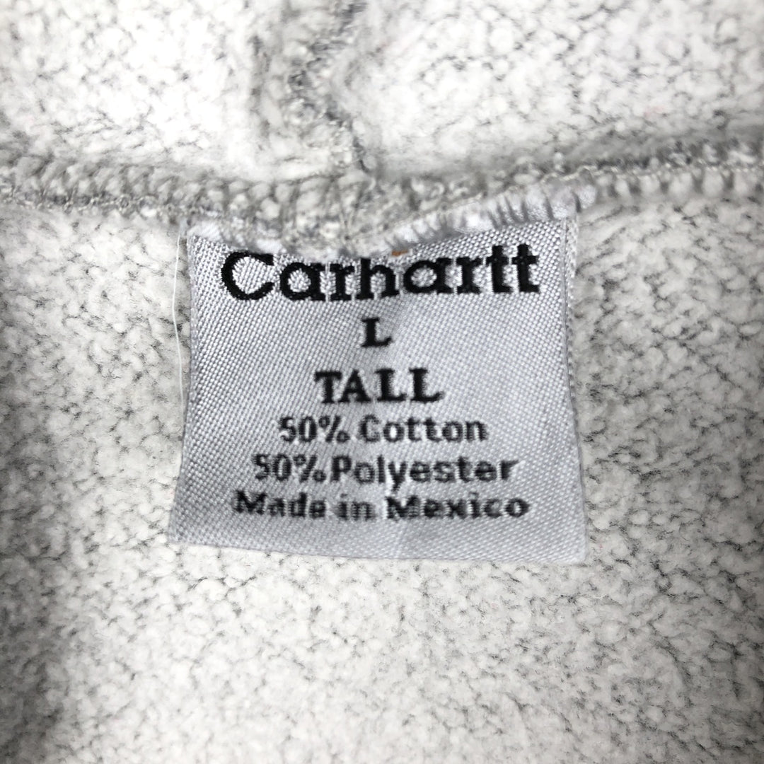 Carhartt Sweat Full Zip Hoodie Men's L size cotton gray type Vintage Second Hand
