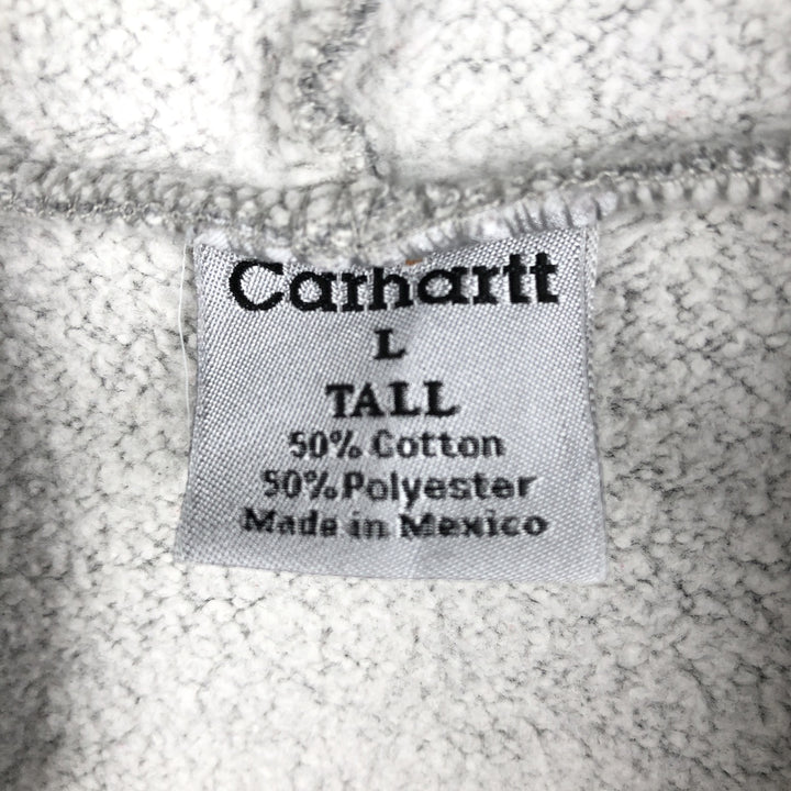 Carhartt Sweat Full Zip Hoodie Men's L size cotton gray type Vintage Second Hand