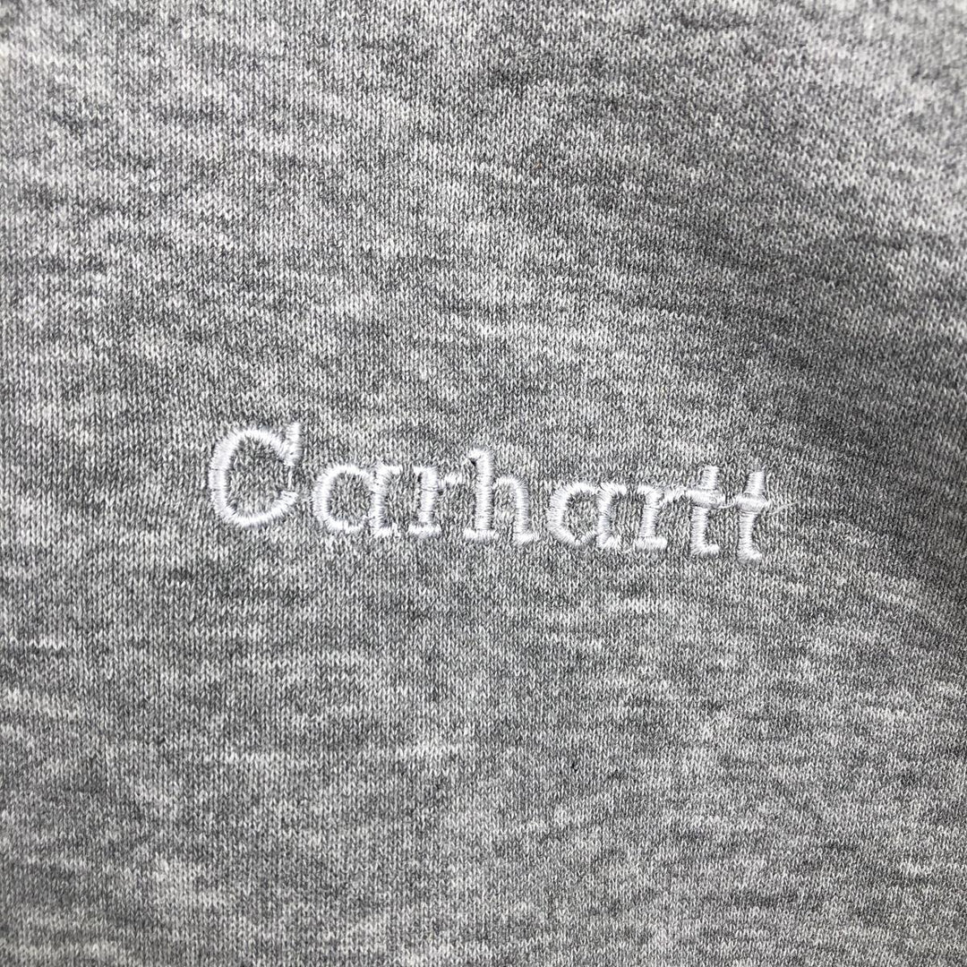 Carhartt Sweat Full Zip Hoodie Men's L size cotton gray type Vintage Second Hand