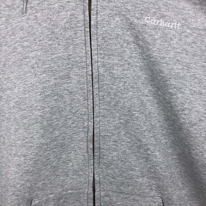 Carhartt Sweat Full Zip Hoodie Men's L size cotton gray type Vintage Second Hand
