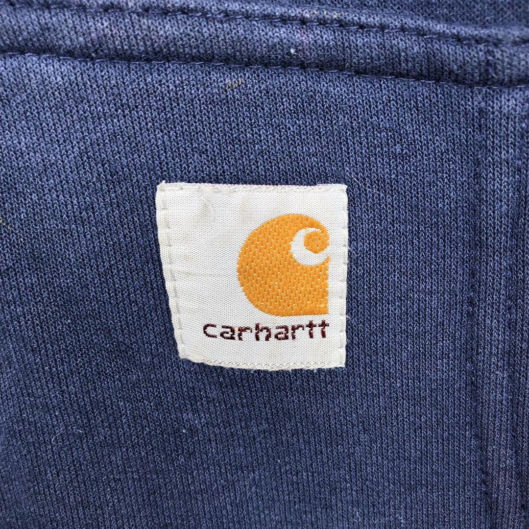 Carhartt Sweat Full Zip Hoodie Men's XL unclear navy blue type Vintage Second Hand