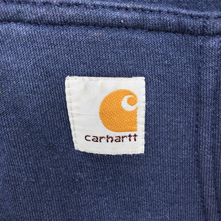 Carhartt Sweat Full Zip Hoodie Men's XL unclear navy blue type Vintage Second Hand