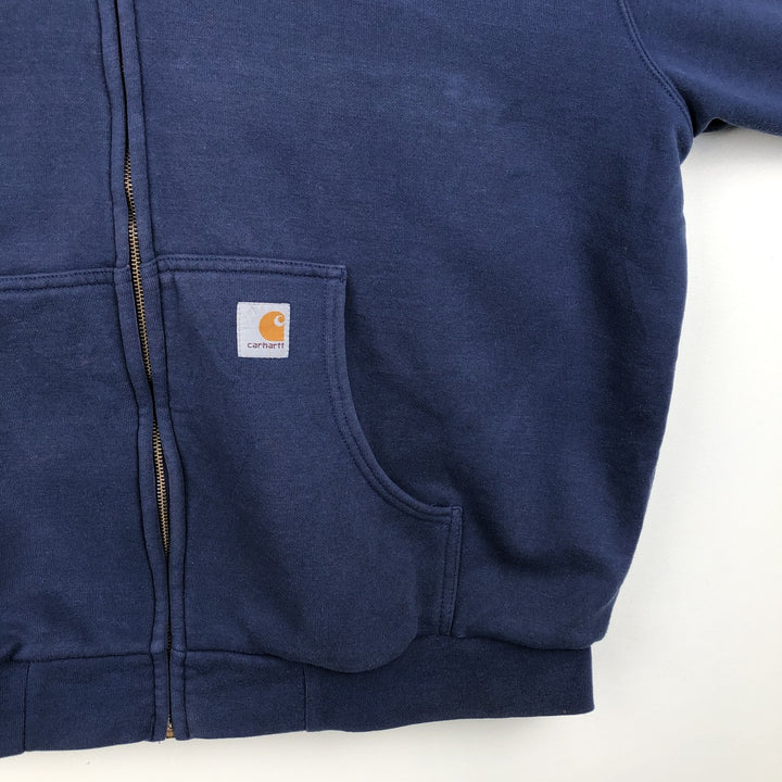 Carhartt Sweat Full Zip Hoodie Men's XL unclear navy blue type Vintage Second Hand
