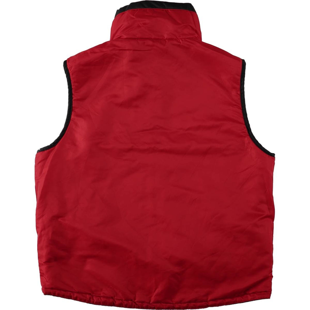 Schott Reversible Padded Vest, Men's Size M (approx.) Nylon red type Vintage Second Hand