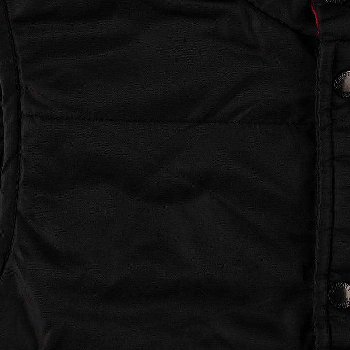 Schott Reversible Padded Vest, Men's Size M (approx.) Nylon red type Vintage Second Hand