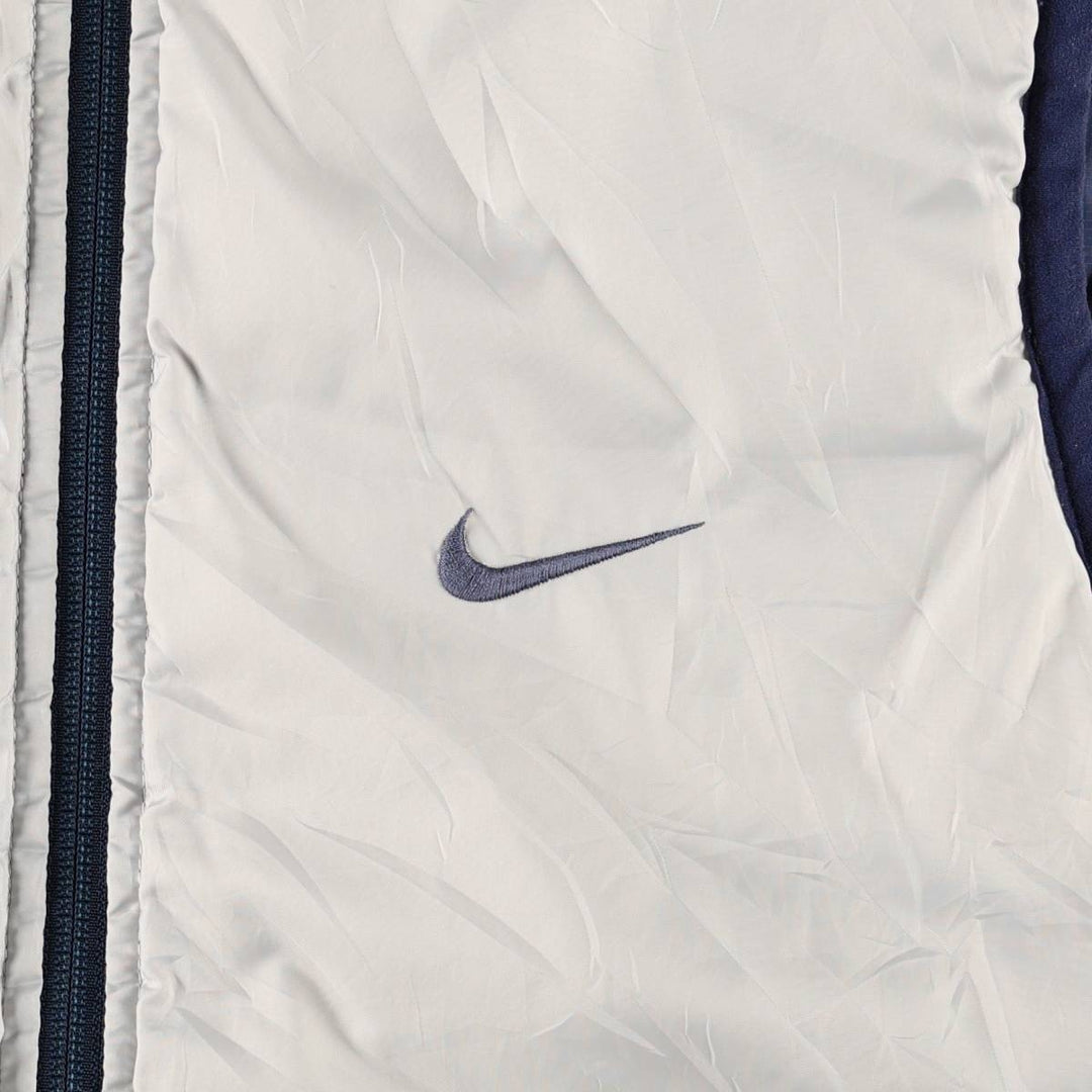 2000'S Nike Reversible Padded Vest, Men's Size M (approx.) Nylon navy blue type Vintage Second Hand