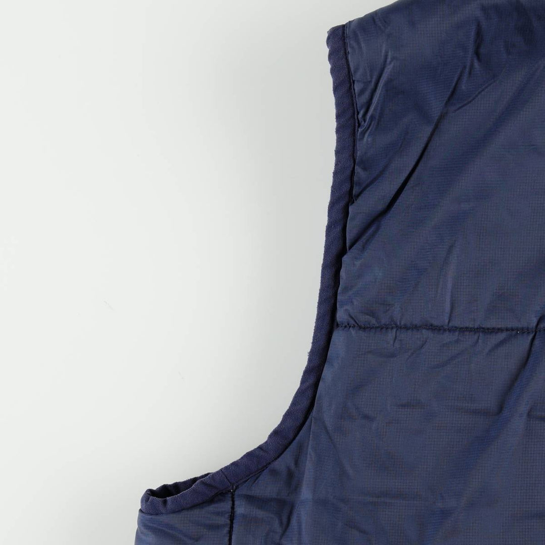 2000'S Nike Reversible Padded Vest, Men's Size M (approx.) Nylon navy blue type Vintage Second Hand
