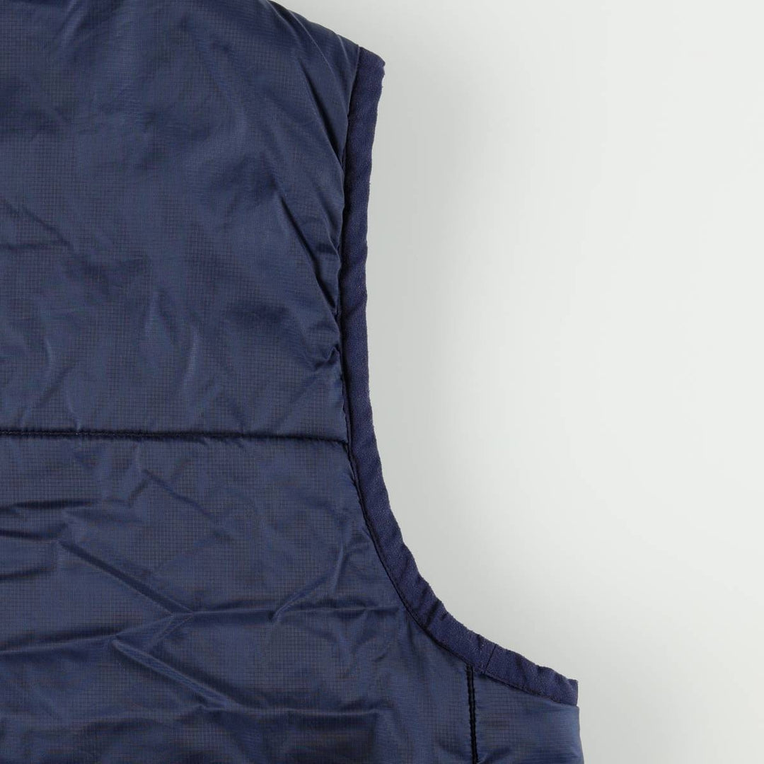 2000'S Nike Reversible Padded Vest, Men's Size M (approx.) Nylon navy blue type Vintage Second Hand