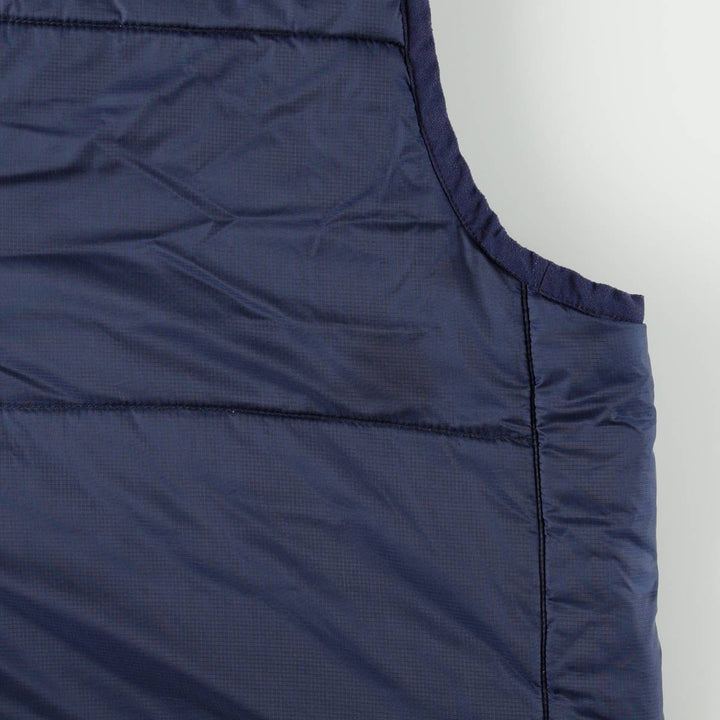 2000'S Nike Reversible Padded Vest, Men's Size M (approx.) Nylon navy blue type Vintage Second Hand
