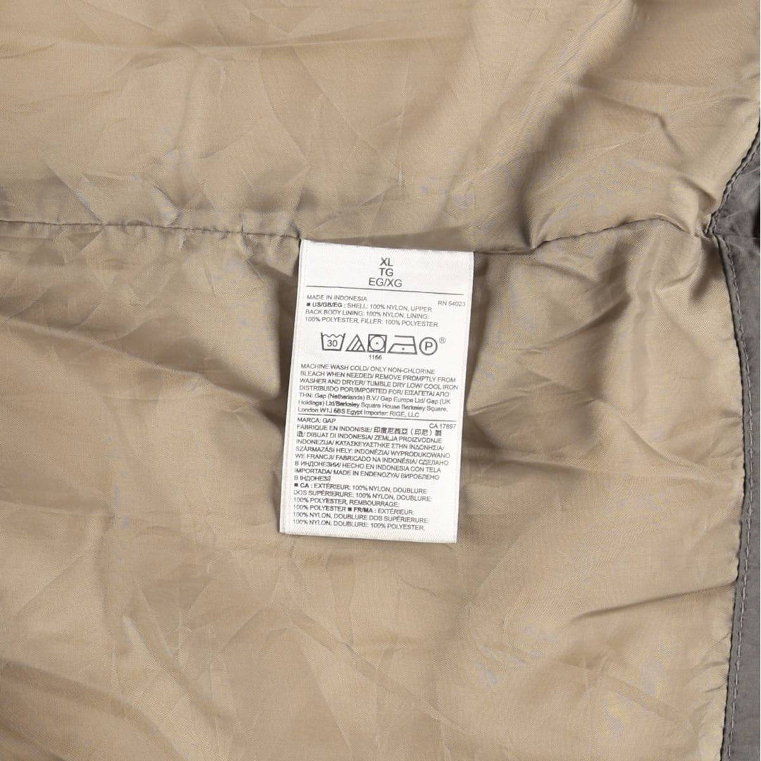GAP PRIMALOFT Insulated Vest, Men's Size XL (equivalent) Nylon gray type Vintage Second Hand