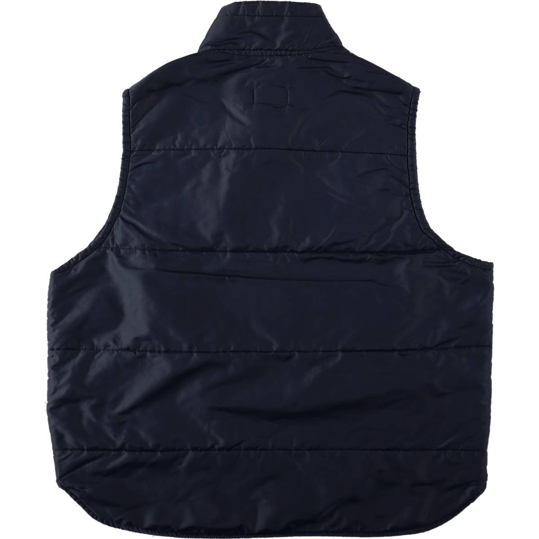 70s-80'S Artex padded vest, X-LARGE (equivalent to men's XL), vintage. Nylon navy blue type Vintage Second Hand