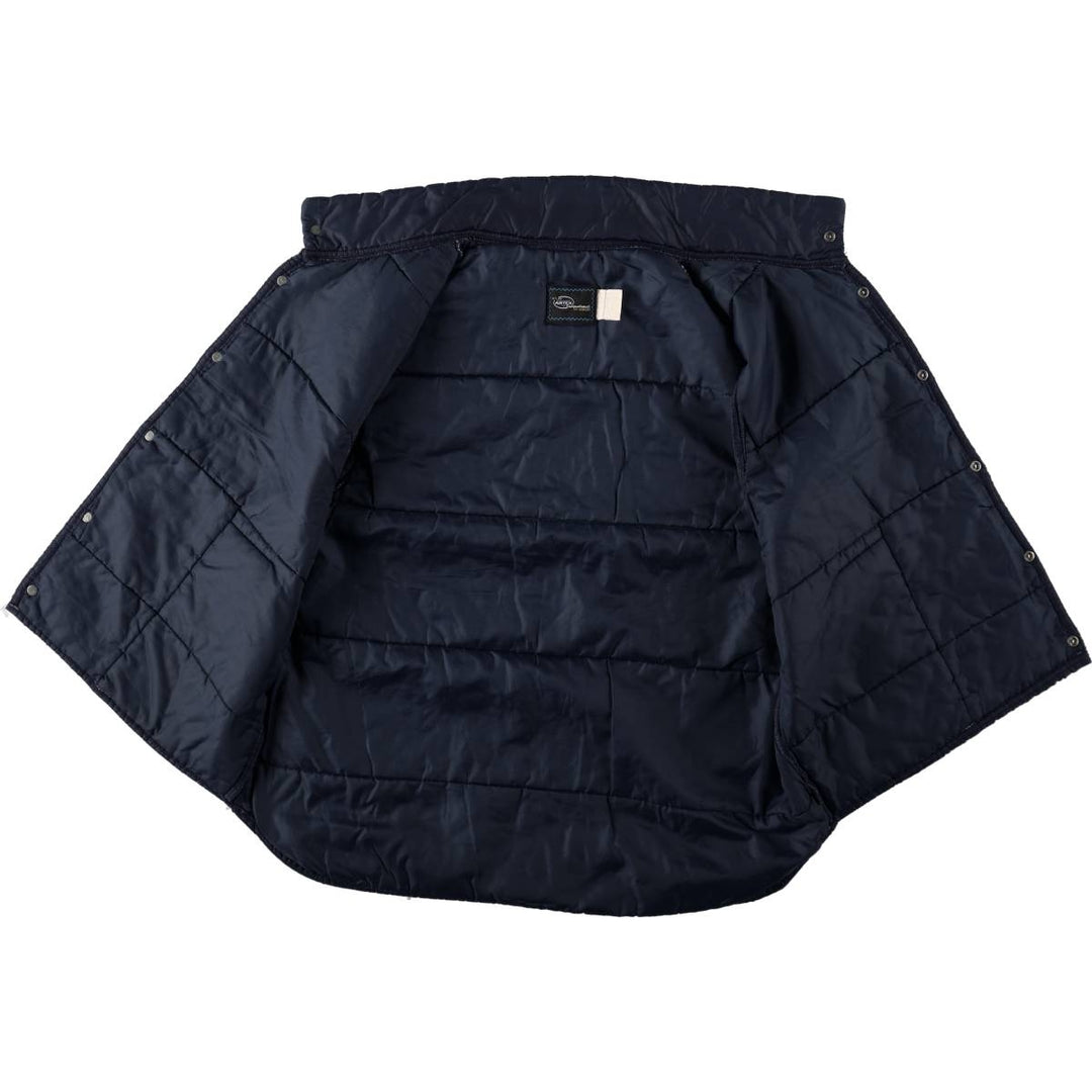 70s-80'S Artex padded vest, X-LARGE (equivalent to men's XL), vintage. Nylon navy blue type Vintage Second Hand