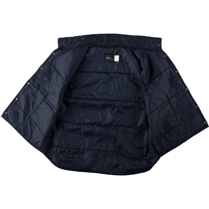 70s-80'S Artex padded vest, X-LARGE (equivalent to men's XL), vintage. Nylon navy blue type Vintage Second Hand