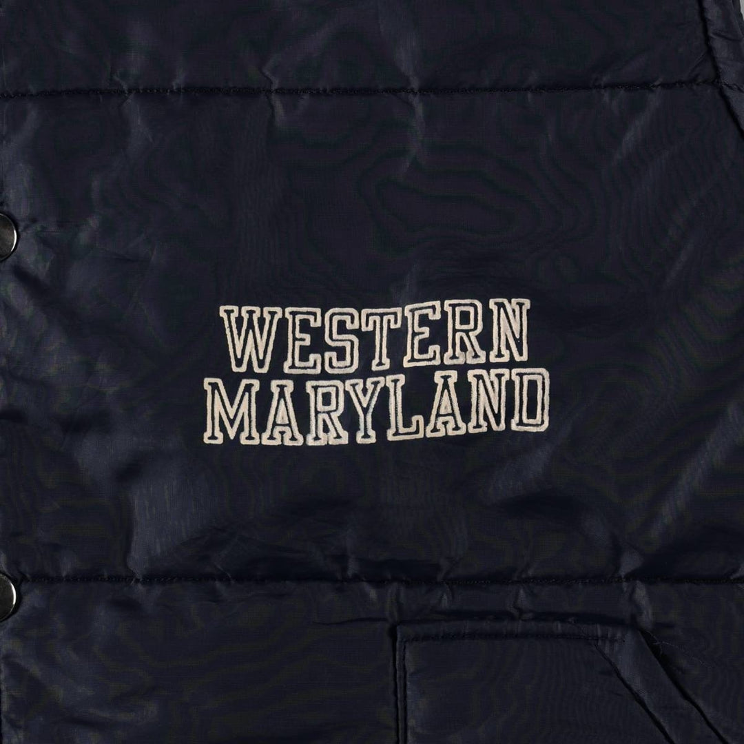 70s-80'S Artex padded vest, X-LARGE (equivalent to men's XL), vintage. Nylon navy blue type Vintage Second Hand