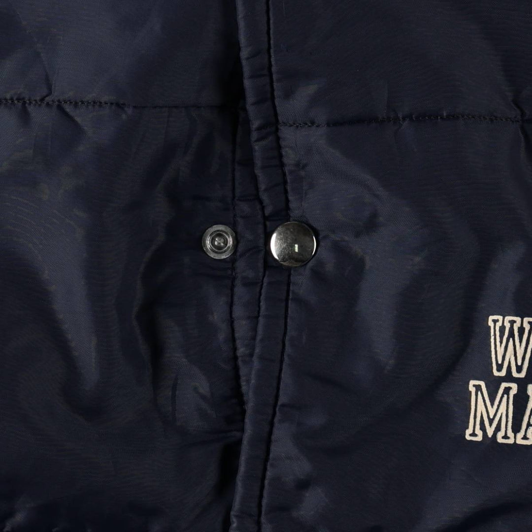 70s-80'S Artex padded vest, X-LARGE (equivalent to men's XL), vintage. Nylon navy blue type Vintage Second Hand