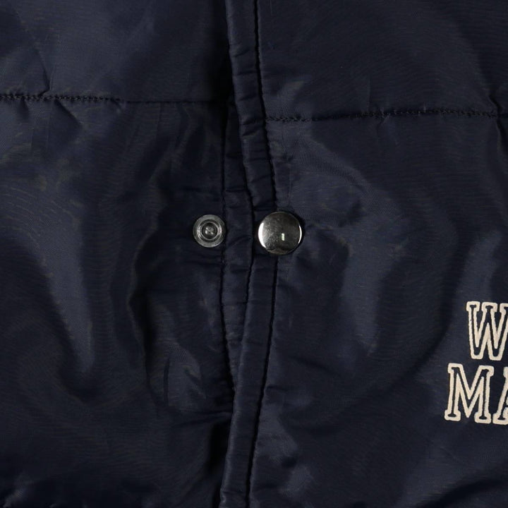 70s-80'S Artex padded vest, X-LARGE (equivalent to men's XL), vintage. Nylon navy blue type Vintage Second Hand