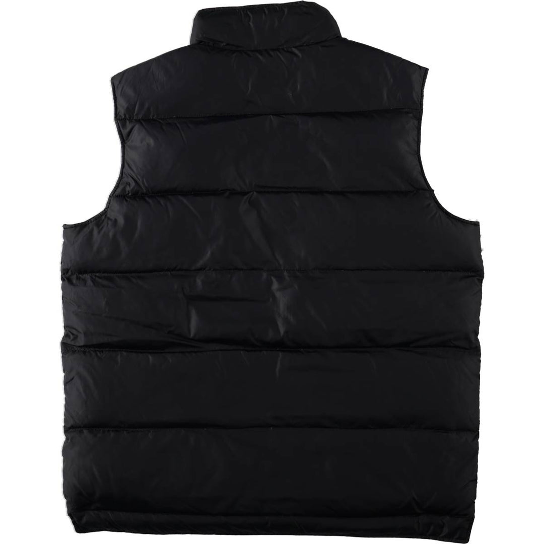 2000'S Lands' End Down Vest, Men's Size L Nylon black type Vintage Second Hand