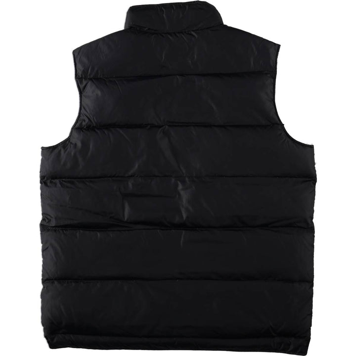 2000'S Lands' End Down Vest, Men's Size L Nylon black type Vintage Second Hand