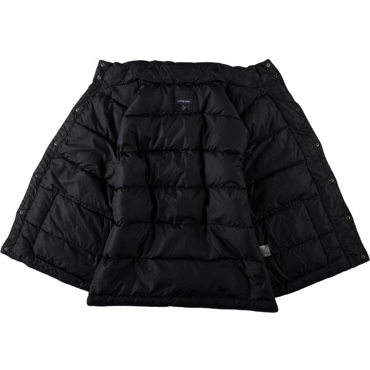 2000'S Lands' End Down Vest, Men's Size L Nylon black type Vintage Second Hand