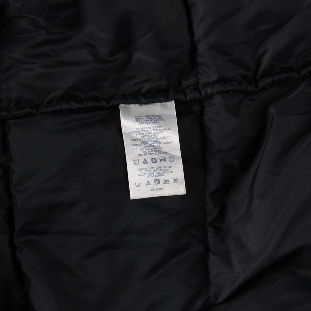 2000'S Lands' End Down Vest, Men's Size L Nylon black type Vintage Second Hand