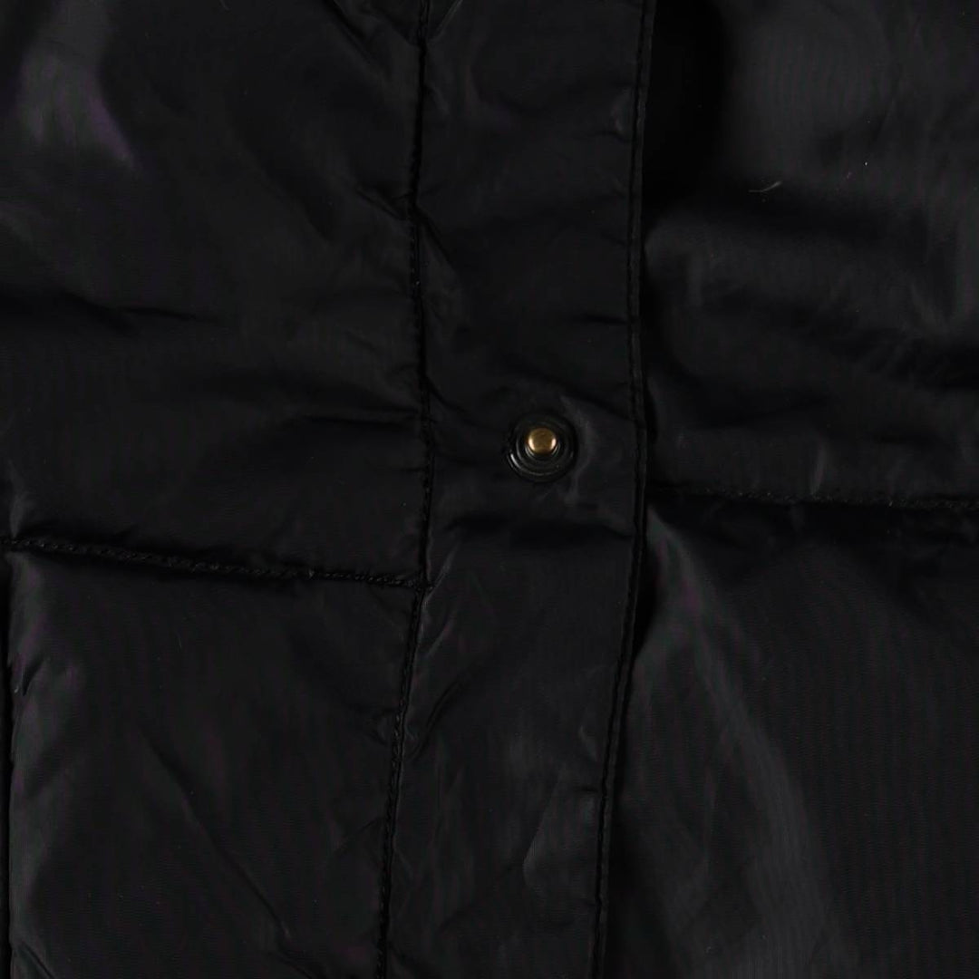2000'S Lands' End Down Vest, Men's Size L Nylon black type Vintage Second Hand