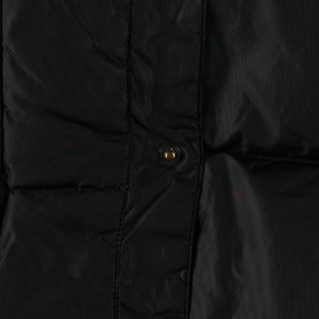 2000'S Lands' End Down Vest, Men's Size L Nylon black type Vintage Second Hand