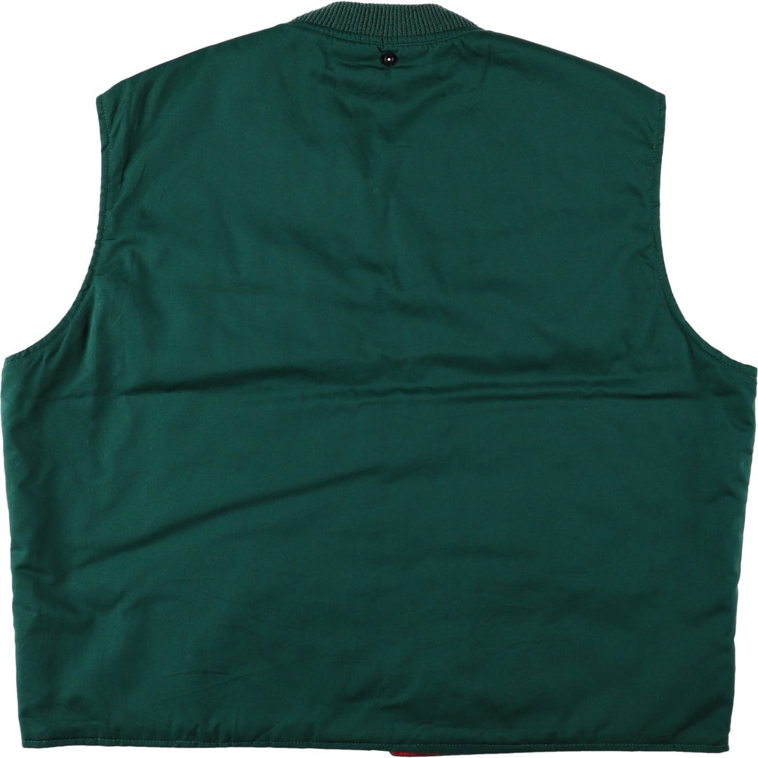 Riverside Coca-Cola Padded Advertising Work Vest, Made in USA, Men's Size XL (approx.) polyester Green type dark green Vintage Second Hand