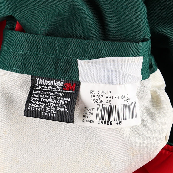 Riverside Coca-Cola Padded Advertising Work Vest, Made in USA, Men's Size XL (approx.) polyester Green type dark green Vintage Second Hand