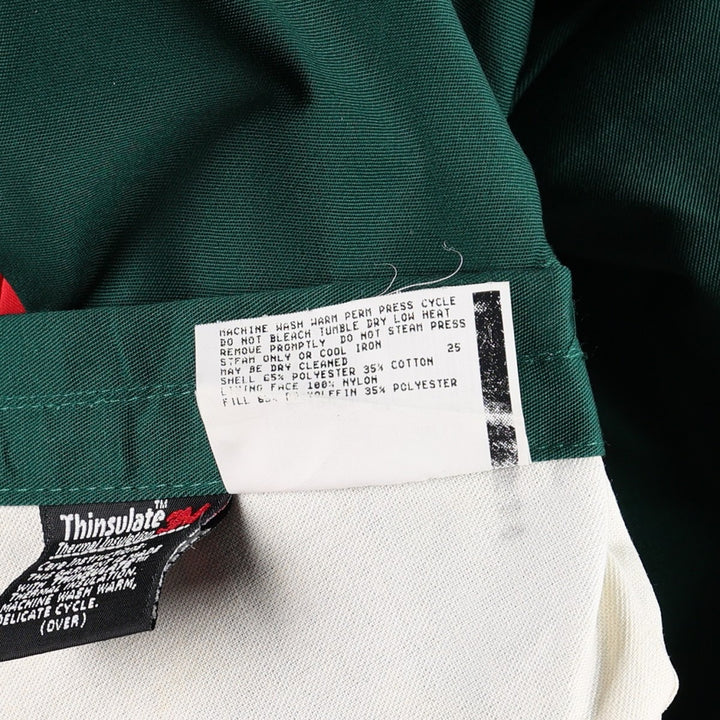 Riverside Coca-Cola Padded Advertising Work Vest, Made in USA, Men's Size XL (approx.) polyester Green type dark green Vintage Second Hand