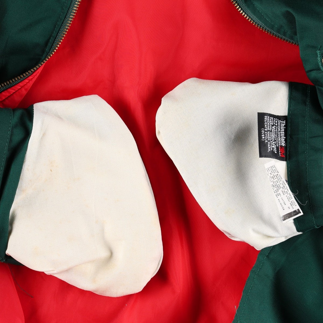Riverside Coca-Cola Padded Advertising Work Vest, Made in USA, Men's Size XL (approx.) polyester Green type dark green Vintage Second Hand