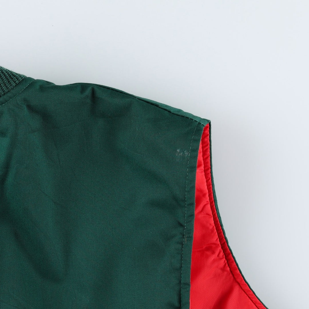 Riverside Coca-Cola Padded Advertising Work Vest, Made in USA, Men's Size XL (approx.) polyester Green type dark green Vintage Second Hand