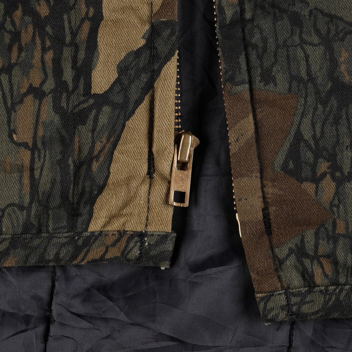 Dickies Camouflage Pattern Treebark Camo Padded Work Vest, Men's XL (approx.) unclear Khaki type Vintage Second Hand