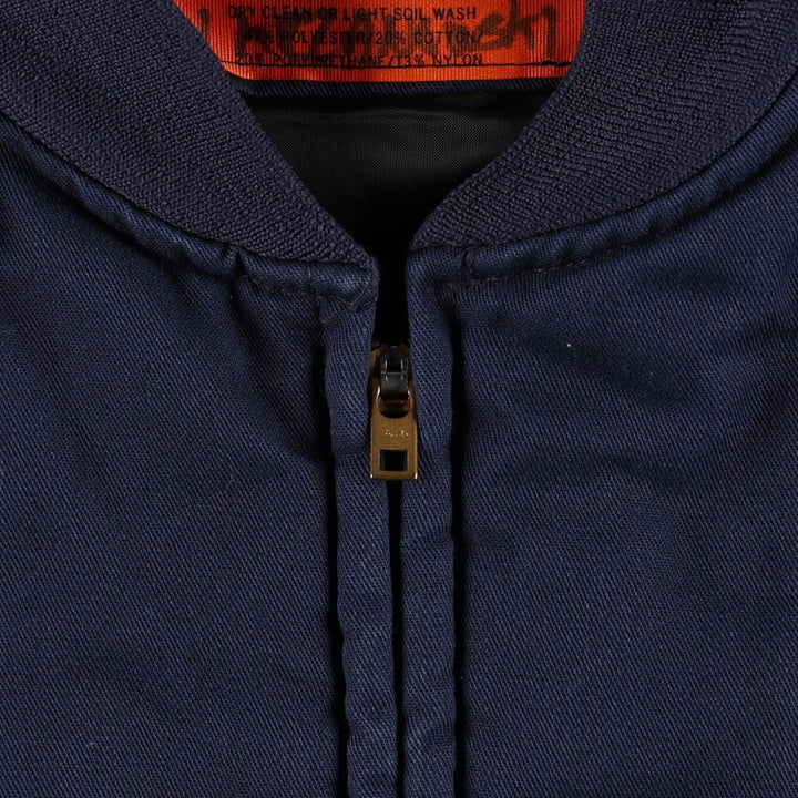 ~90'S Red Kap Padded Work Vest, Made in USA, Men's XL equivalent, Vintage polyester navy blue type Vintage Second Hand