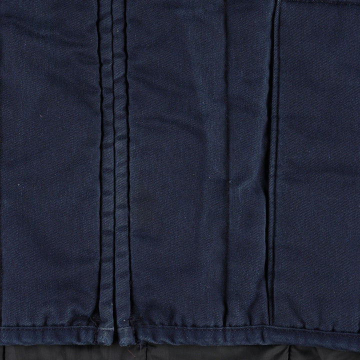 ~90'S Red Kap Padded Work Vest, Made in USA, Men's XL equivalent, Vintage polyester navy blue type Vintage Second Hand