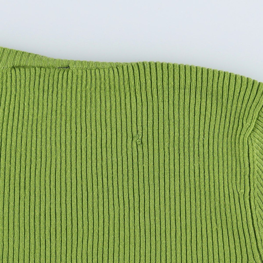 Ralph Lauren POLO JEANS COMPANY Ribbed Acrylic Knit Sweater, Women's Size M (approx.) acrylic green type yellow green Vintage Second Hand