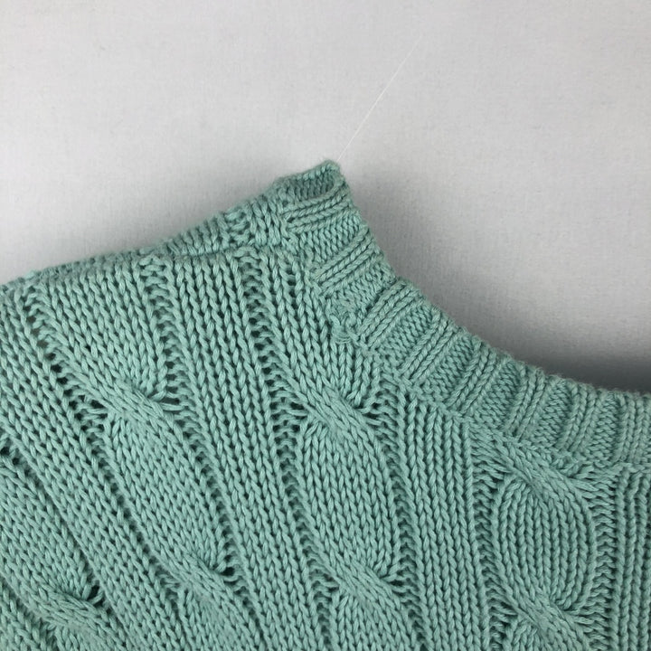 Ralph Lauren POLO RALPH LAUREN Cable Knit Sweater, Women's Size L (approx.) unclear Mint green Vintage Second Hand