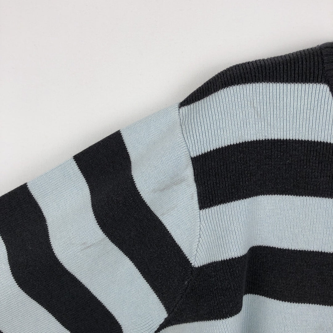 Carhartt Border Pattern Cotton Knit Sweater, Women's Size S (approx.) cotton Blue type light blue Vintage Second Hand