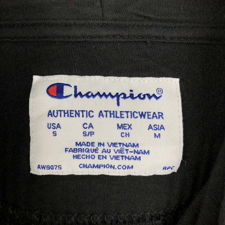 Champion Authentic Athletics Wear Sweatshirt Pullover Hoodie, Women's, Size S polyester black type Vintage Second Hand