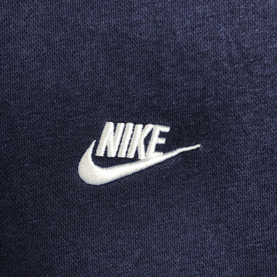 Nike Sweat Full Zip Hoodie, Men's Size S cotton navy blue type Vintage Second Hand