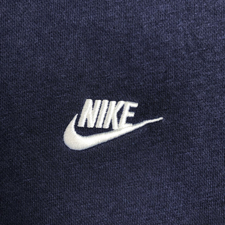 Nike Sweat Full Zip Hoodie, Men's Size S cotton navy blue type Vintage Second Hand