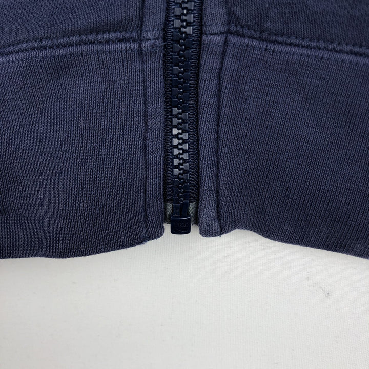 Nike Sweat Full Zip Hoodie, Men's Size S cotton navy blue type Vintage Second Hand