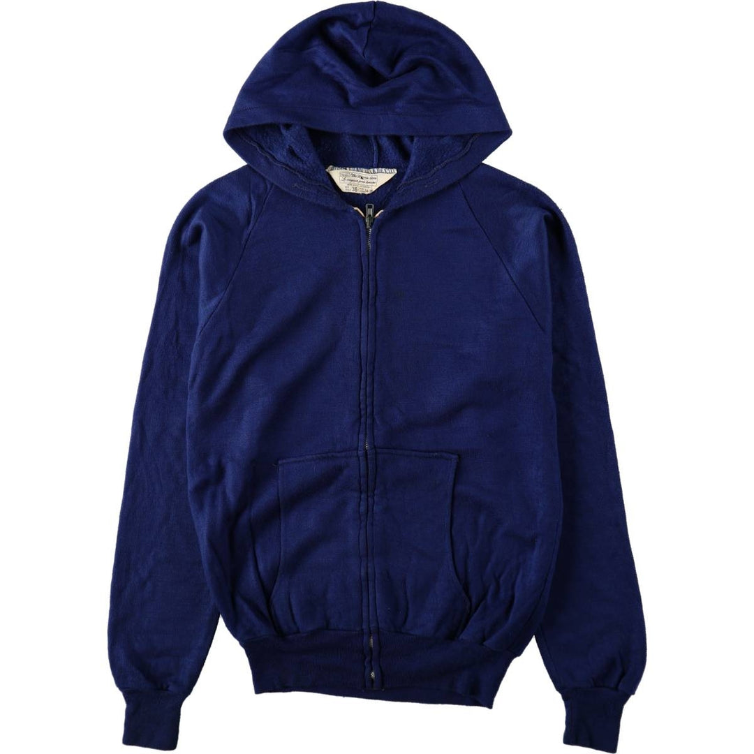 Sears The Men's Store Full-Zip Sweatshirt, Made in Canada, Men's Size S (approx.), Vintage. unclear Navy blue Vintage Second Hand