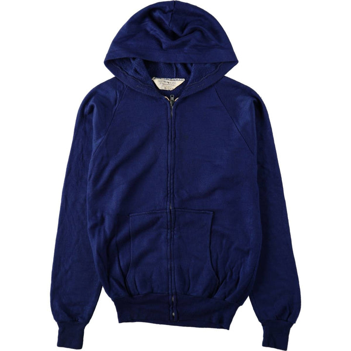 Sears The Men's Store Full-Zip Sweatshirt, Made in Canada, Men's Size S (approx.), Vintage. unclear Navy blue Vintage Second Hand
