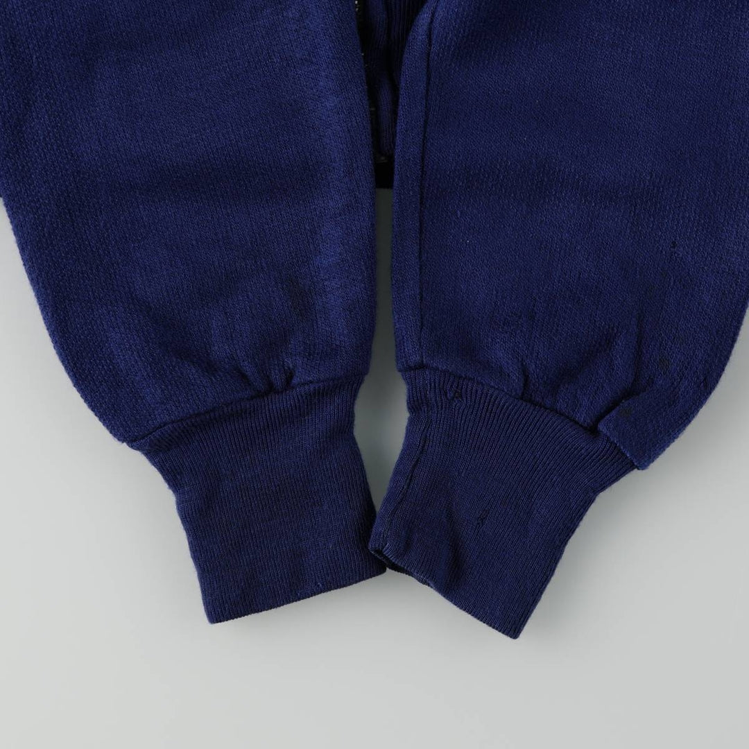 Sears The Men's Store Full-Zip Sweatshirt, Made in Canada, Men's Size S (approx.), Vintage. unclear Navy blue Vintage Second Hand