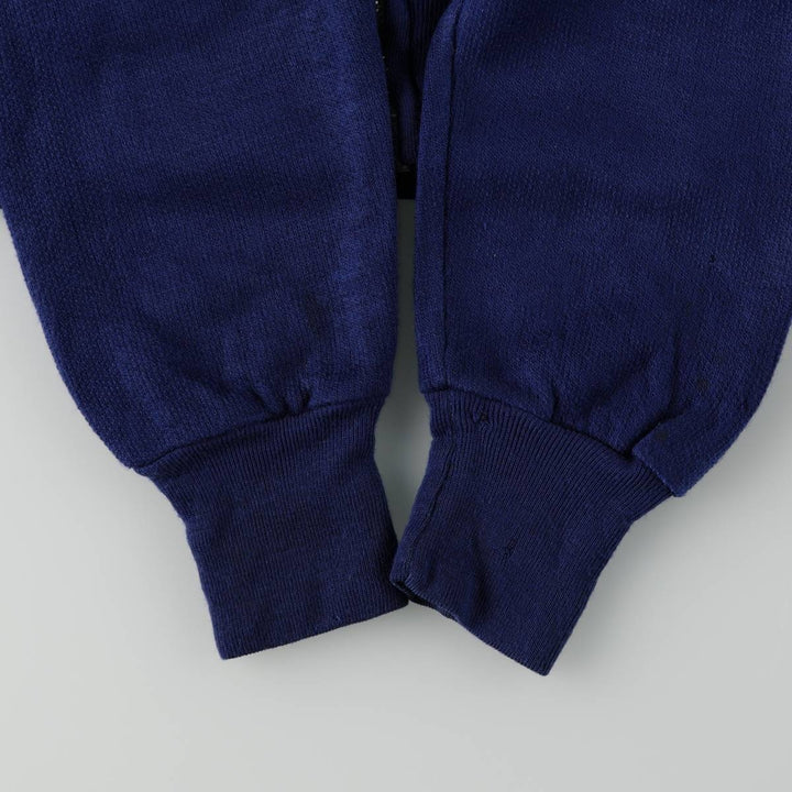 Sears The Men's Store Full-Zip Sweatshirt, Made in Canada, Men's Size S (approx.), Vintage. unclear Navy blue Vintage Second Hand