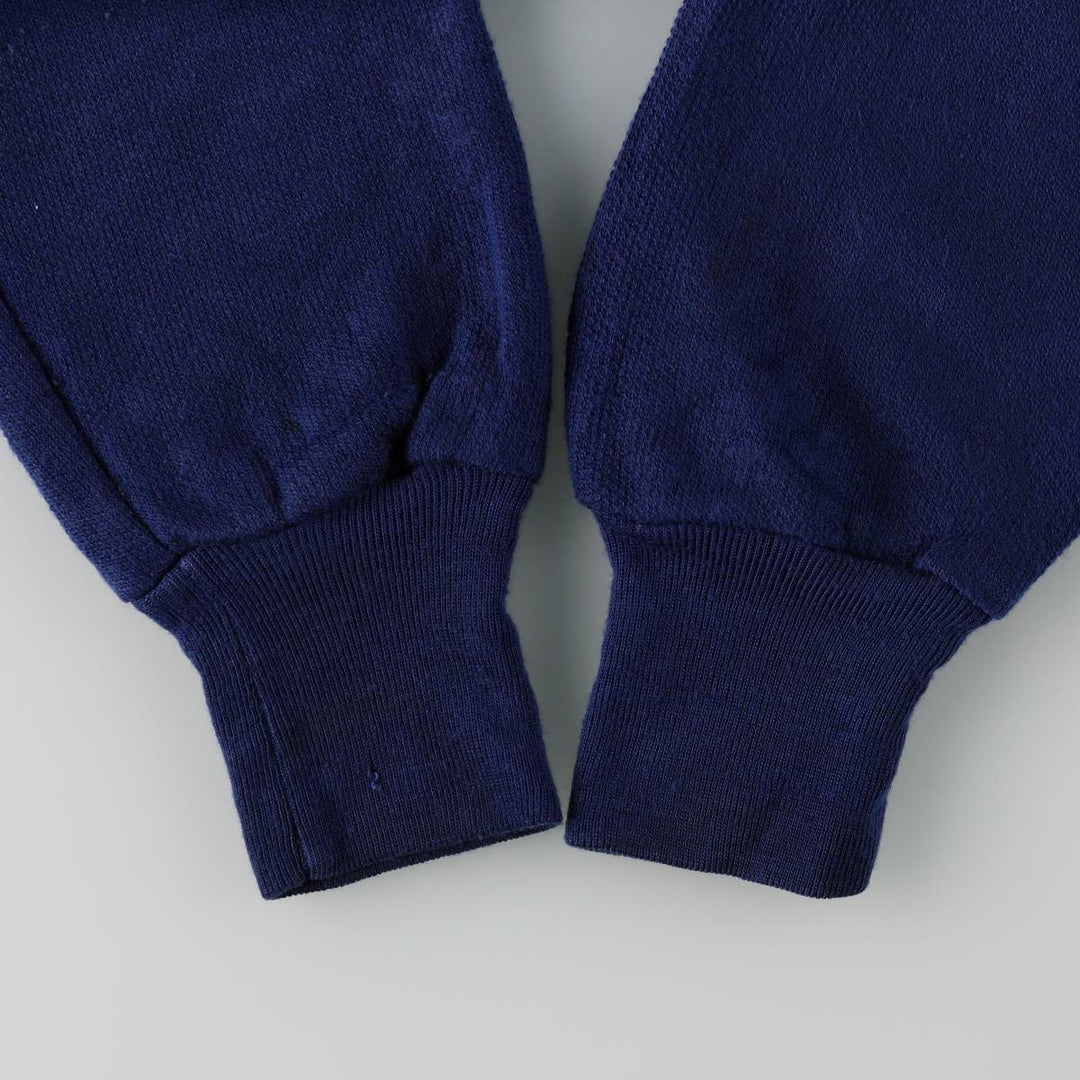Sears The Men's Store Full-Zip Sweatshirt, Made in Canada, Men's Size S (approx.), Vintage. unclear Navy blue Vintage Second Hand
