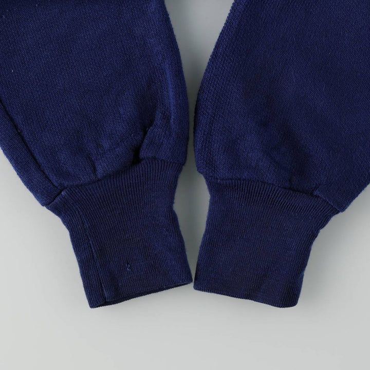 Sears The Men's Store Full-Zip Sweatshirt, Made in Canada, Men's Size S (approx.), Vintage. unclear Navy blue Vintage Second Hand