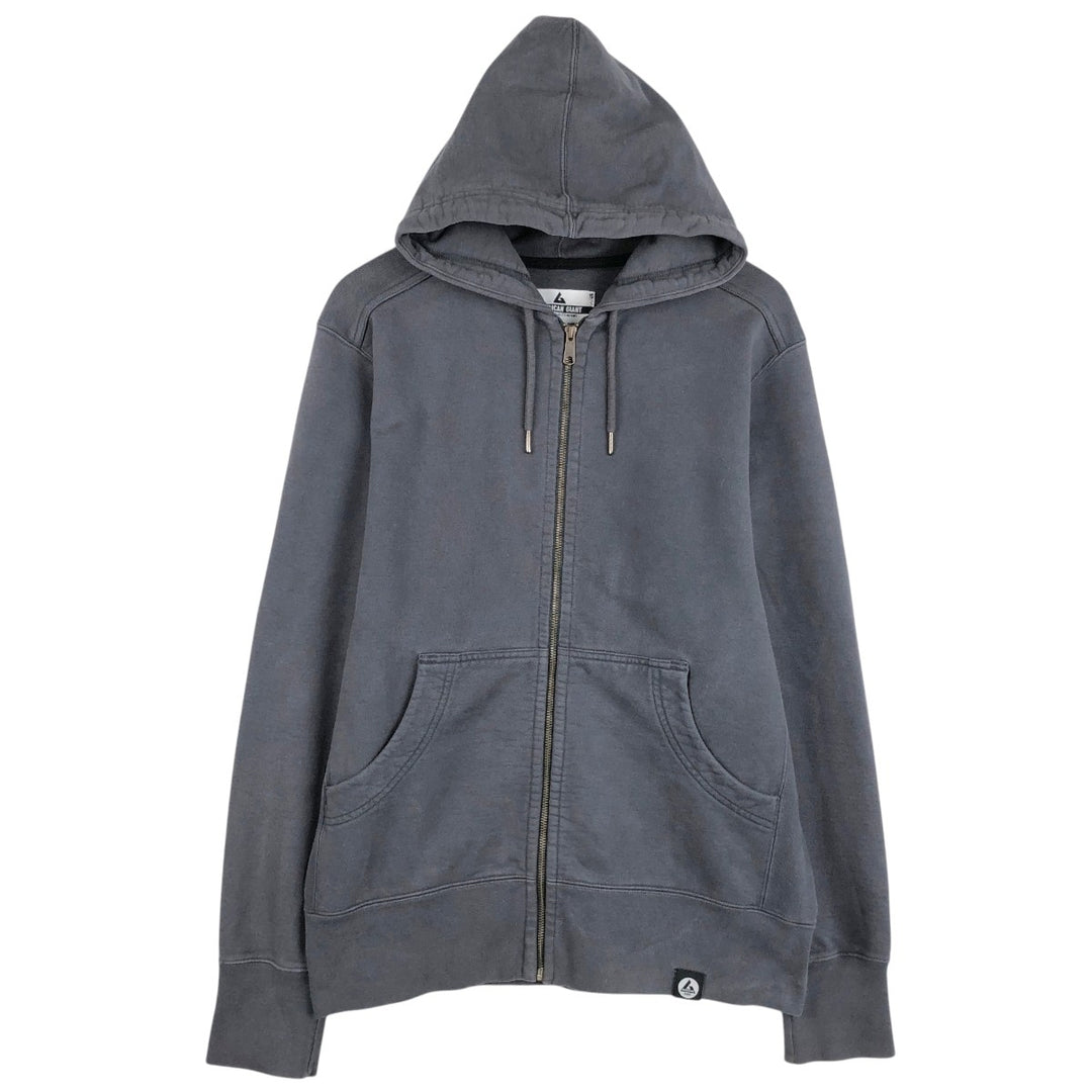 AMERICAN GIANT Full-Zip Sweatshirt, Made in USA, Men's Size L (approx.) cotton Charcoal Vintage Second Hand