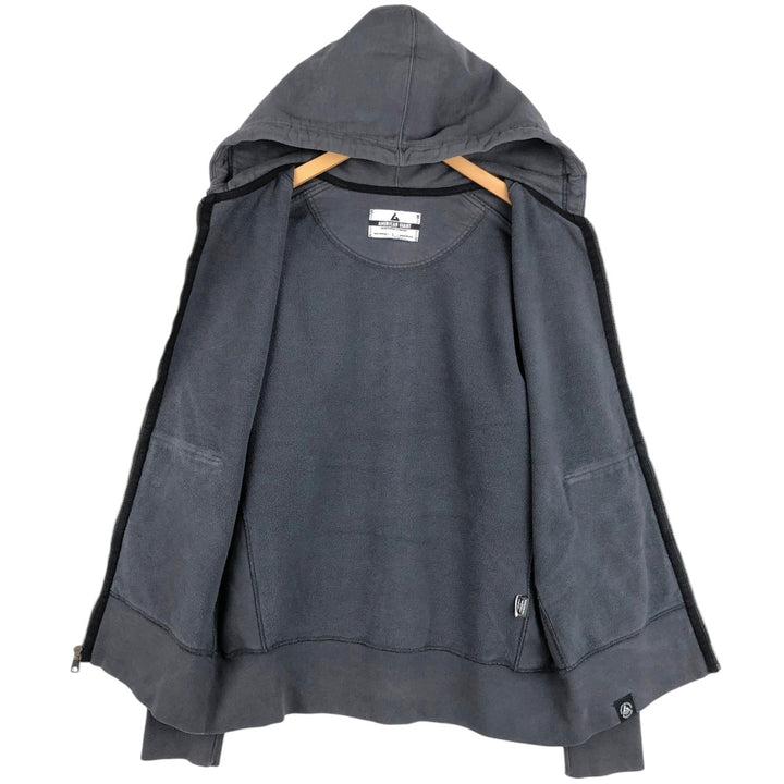 AMERICAN GIANT Full-Zip Sweatshirt, Made in USA, Men's Size L (approx.) cotton Charcoal Vintage Second Hand
